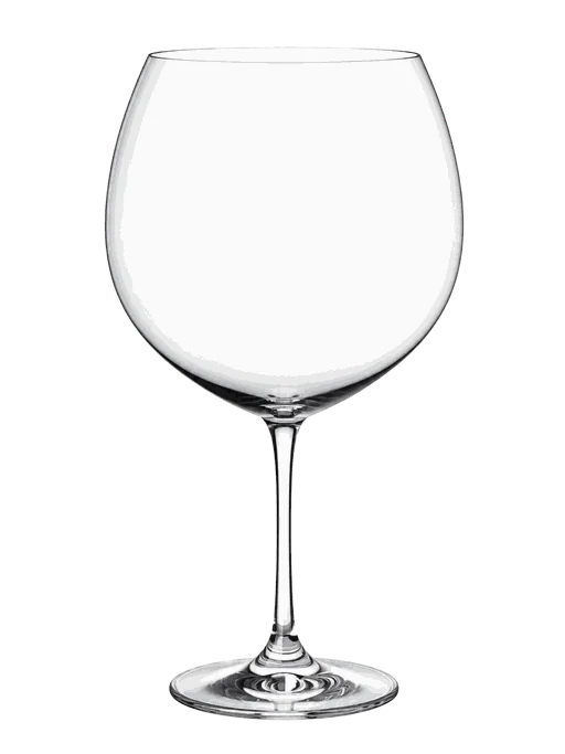 Bourgogneglas skænket med 10–15 cl