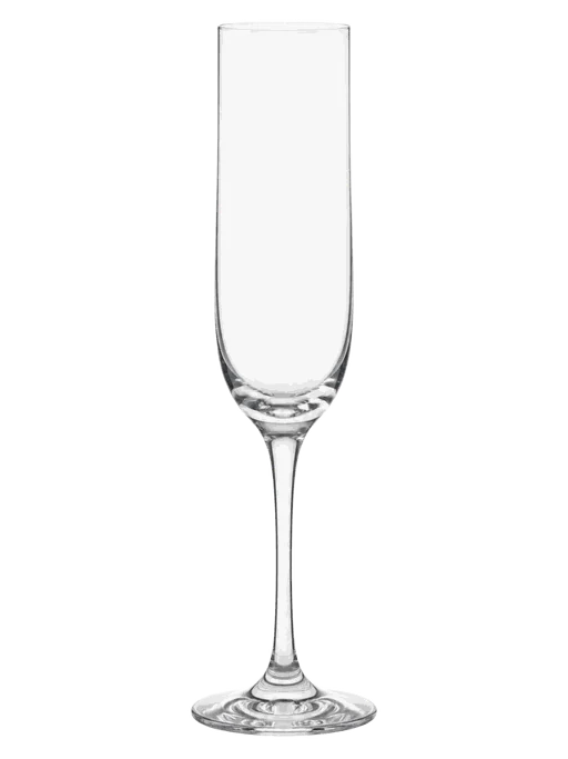 Flute skænket med 10–12 cl